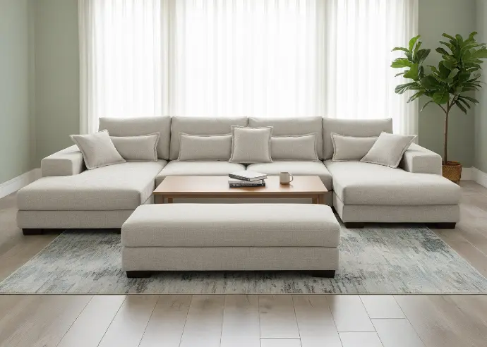 Mega Sofá Cama Chaise Longue Rinconera Kim 365cm