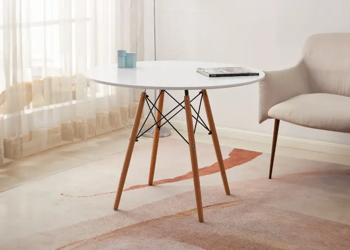 [M-0101-100D] Mesa Redonda Nordica 100cm. Comedor o Cocina 